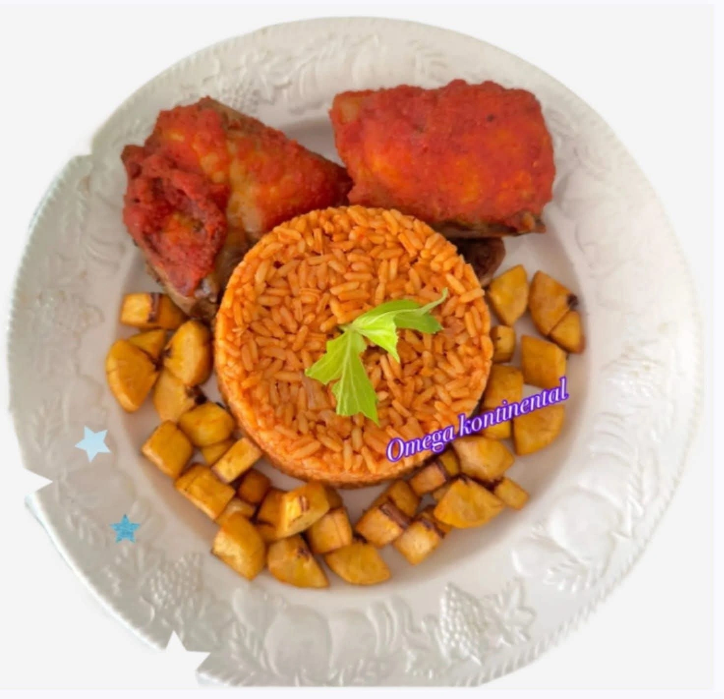 Jollof Rice with Beef or Goat Meat