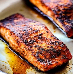 Salmon Fish & Fufu  (Choice Of Soup)