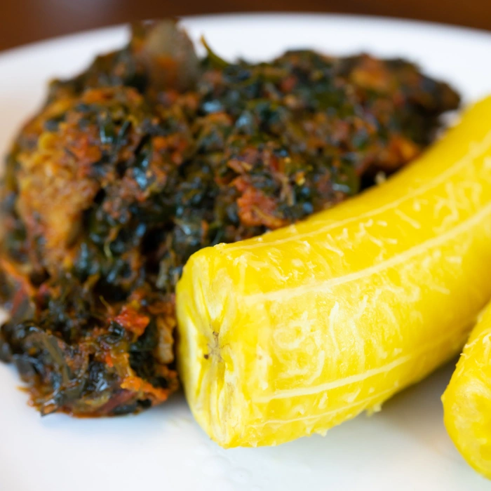 Boiled Plantain & Vegetables